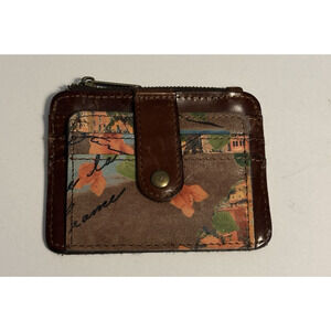 Patricia Nash ID Floral Wallet Multiple Card Holder Leather READ